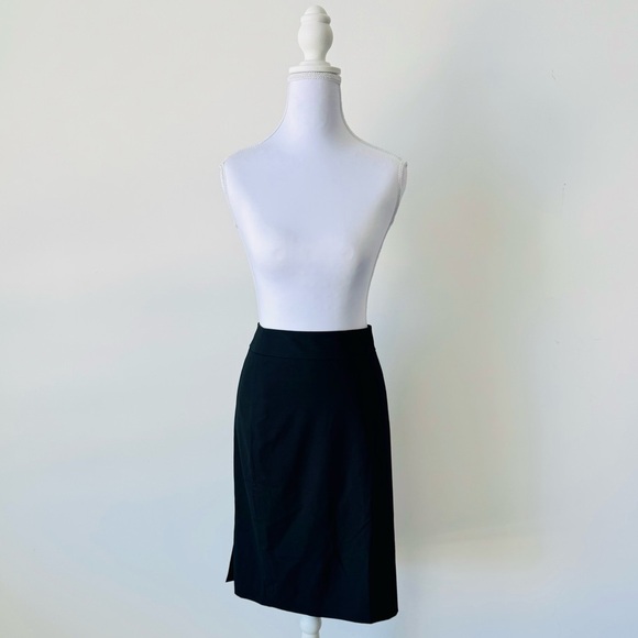 Black Pencil Skirt | Classic Work Office Midi Stretch 🖤 - Picture 3 of 11